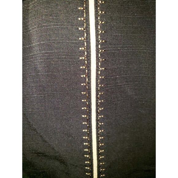 Cubavera Shirt Cuban Style Long Sleeve Black Men Size Large - Picture 5 of 9